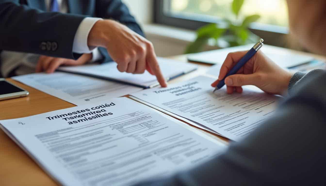 Illustration: Différencier clairement les trimestres cotisés, validés et assimilés